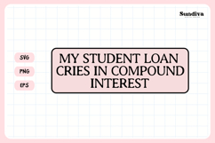 12 Funny Student Life Saying SVG Bundle V1 Product Image 21