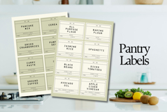 Pantry Labels Printable Kitchen Organization Labels Product Image 1