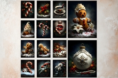 Dark &amp; Moody Christmas Gothic Junk Journal Printable Papers Product Image 13