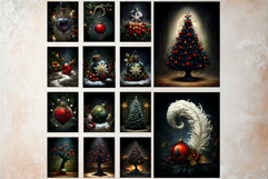 Dark &amp; Moody Christmas Gothic Junk Journal Printable Papers Product Image 14