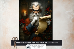 Dark &amp; Moody Christmas Gothic Junk Journal Printable Papers Product Image 16