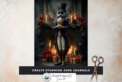 Dark &amp; Moody Christmas Gothic Junk Journal Printable Papers Product Image 4