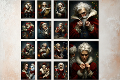 Dark &amp; Moody Christmas Gothic Junk Journal Printable Papers Product Image 6