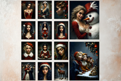 Dark &amp; Moody Christmas Gothic Junk Journal Printable Papers Product Image 8