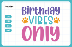 20 Cute Birthday Dog Bandana Quote SVG Bundle Product Image 5