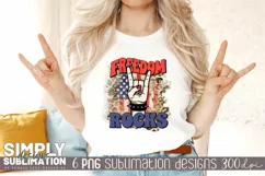 4th of July Sublimation Designs | Png | T-shirt Design Product Image 5