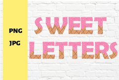 Alphabet sweet cut file designs JPGE/ PNG files Product Image 1