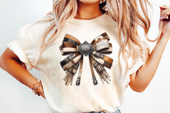 Western Style Bow Clipart, Sublimation PNG. Product Image 2