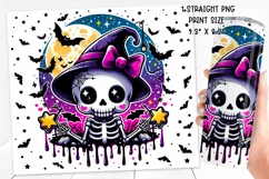 Cute and Spooky Halloween Tumbler wrap PNG, 20 oz. Product Image 2