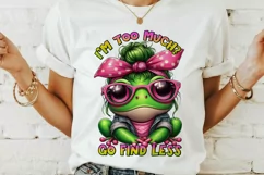 Funny frog PNG, funny quote PNG, Sublimation design. Product Image 2