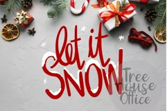 Let It Snow Christmas Song Quote Saying Holiday SVG DXF PNG Product Image 1