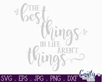 The Best Things In Life Aren't Things Farmhouse Sign Svg Product Image 2