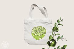 Lime word Art Sticker | Fruit Cut File Product Image 5