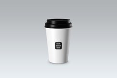 Glass with a straw, mock-up. Product Image 1