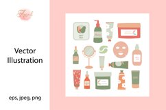 Organic Skincare Products illustration Product Image 1