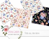 Watercolor Spring Floral Garden Clipart Easter Product Image 8