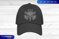 Monogram Moth and Dagger SVG Product Image 3