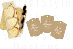 Scallop Gift Tag Mockup, Wedding Thank you tag Mockup, 718 Product Image 2