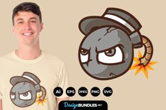 Bomb Character for T-Shirt Design Product Image 1