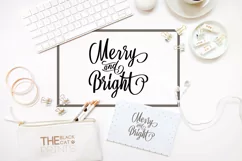 Merry & Bright SVG Christmas SVG DXF EPS PNG Product Image 3