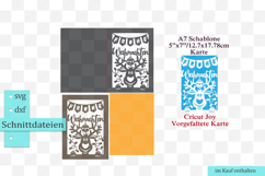 Weihnachtskarten svg mit Hirsch motiv: für Cricut, ScanNcut Product Image 2