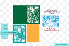 Weihnachtskarte svg truck LKW-Motiv: für Cricut, ScanNcut Product Image 2