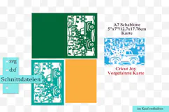 Weihnachtskarte svg truck LKW-Motiv: für Cricut, ScanNcut Product Image 2
