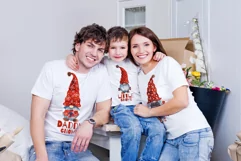 Christmas Gnome Family. Christmas Gnomes. Watercolor clipart Product Image 6