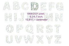 Alphabet watercolor, Hand painted letters, Hand painted Alph Product Image 5