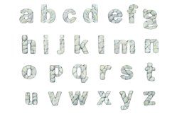 Alphabet watercolor, Hand painted letters, Hand painted Alph Product Image 3