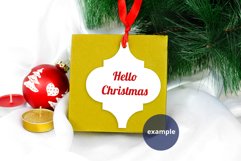 Arabesque Ornament Christmas Mockup, Sublimation Ornament Product Image 2
