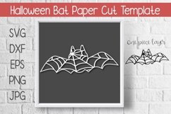 Bat Paper Cut Template Design SVG Product Image 1