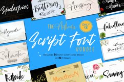 The Authentic Script Font Bundle Product Image 1