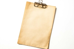Aged Sheet Paper on White Background Product Image 1