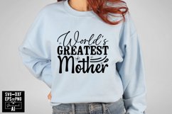 World’s Greatest Mother Svg Cut Files Creative Art Product Image 1