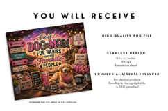 Dog Mom Fur Baby Tumbler Wrap PNG Product Image 2