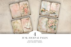 Wedding Junk Journal Digital Paper Bi-fold Product Image 1