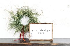 18x24 Blank Wood Sign | Farmhouse Christmas Theme | JPEG Product Image 1