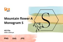 Mountain Flower Monogram Product Image 1