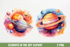 Elements In The Sky And Space Clipart Product Image 1