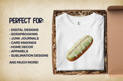 Matcha Corn Dog Clipart Bundle 4 PNG Product Image 2