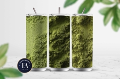 Matcha Powder Texture, Green Matcha Dust Digital Paper Product Image 2