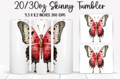 Butterfly Tumbler Design - Tumbler Sublimation PNG Design Product Image 1