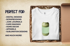 Matcha Protein Shake Clipart Bundle 4 PNG Product Image 3
