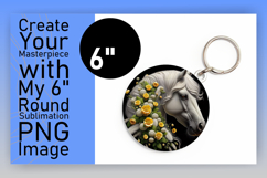 Vibrant Round Design Car Coaster PNG , Horse Product Image 1