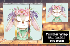 LUSH 20oz Tumbler Artwork for DIY , Cute Bunny Product Image 1