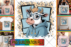 Timeless TSHIRT Designs PNG, Cute Cow Product Image 1