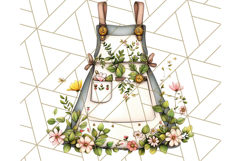 Cottagecore Kitchen Mixer, Apron PNG Clipart, Retro Floral Product Image 3