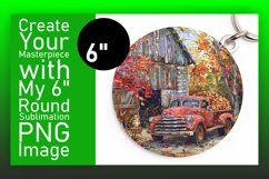 Retro Fall Pickup Round Design PNG Print Product Image 1