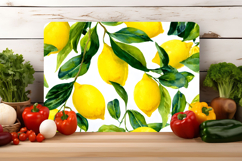 Watercolor Lemon Cutting Board | Cutting Board png Product Image 2